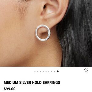 TOUS MEDIUM SILVER HOLD EARRINGS